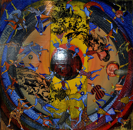Droles-d'oiseaux-Jacques-Massard oil painting