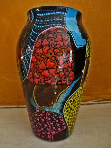 Dudley-Vaccianna handpainted vase