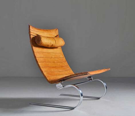 Easy chair PK-20 designed by Poul Kjaerholm