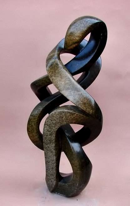 Edmore-Sango---Endless-Journey - abstract shona sculpture carved from stone