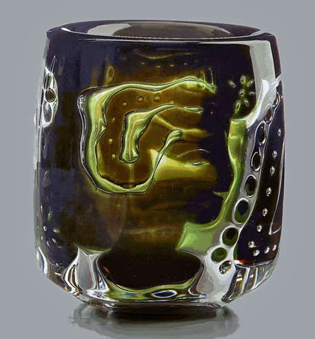 Edvin-Öhrström-(1906-1994),-Orrefors-abstract motif