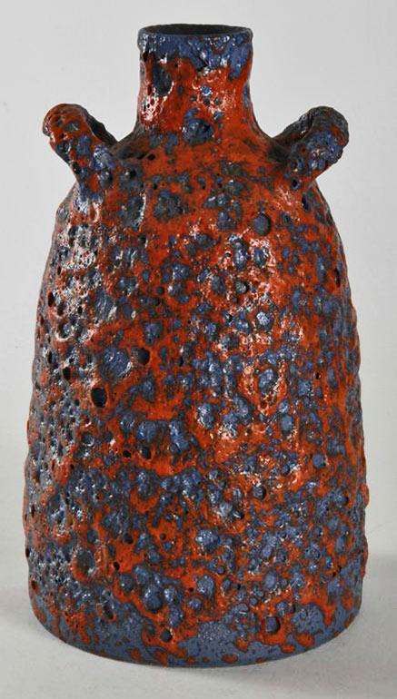 Fat lava ceramic bottle - Emons & Sohn Keramic-West Germany, 1960s