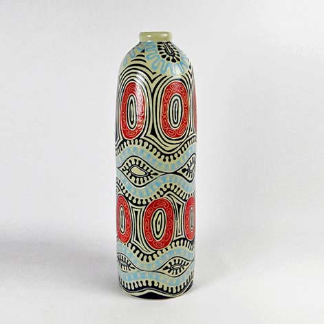  Yaritji Jack - Ngayuku Walka III, 2016, stoneware with sgraffito, H 49