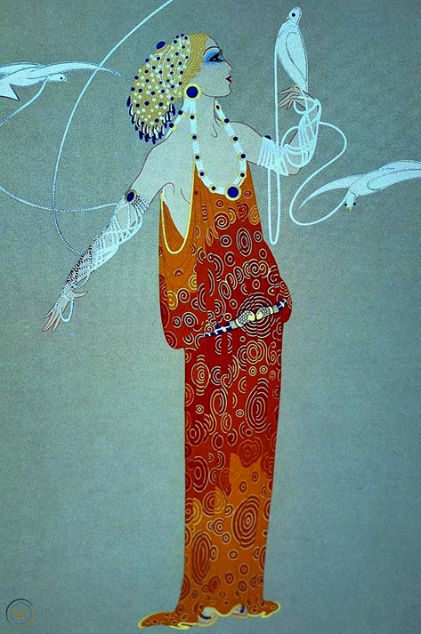 Romian Tirtoff-aphrodite-lady-doves