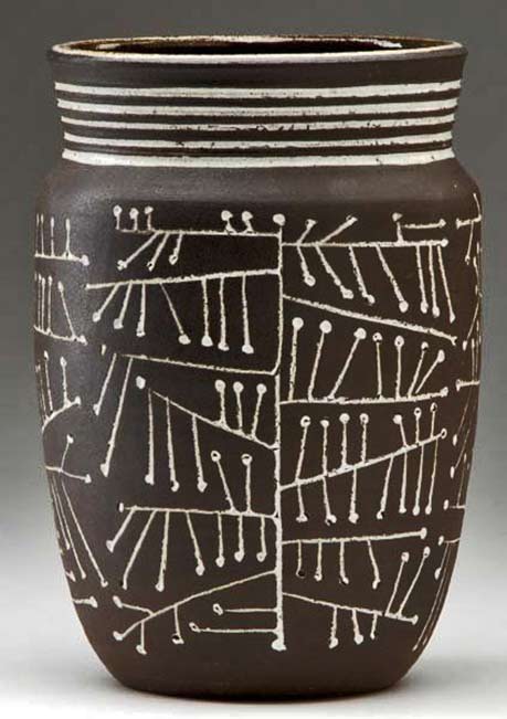 F.-Carlton-Ball-and-Aaron-Bohrod-Glazed-Stoneware-Vesse