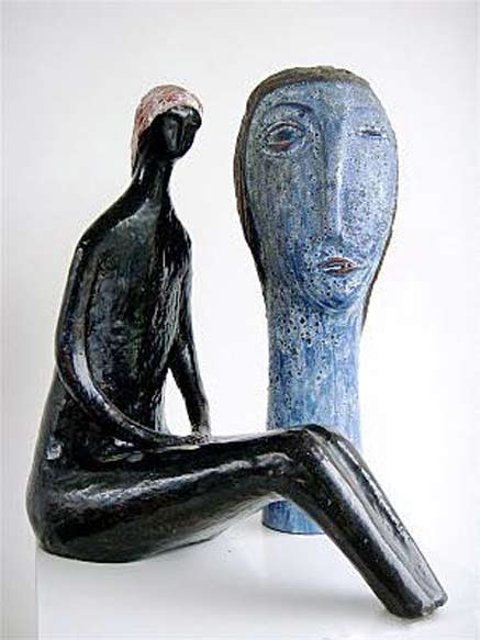  Oswald Tieberghien mid century sculptures