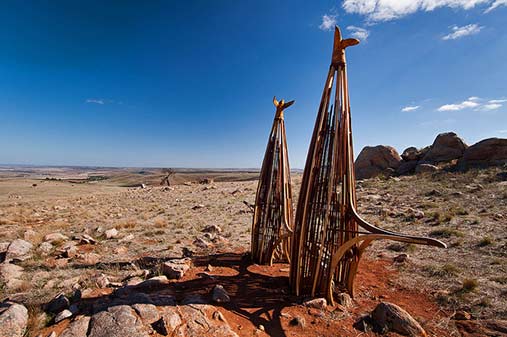 fifth-palmer-sculpture-biennial-south-australia-march-2012 ian-hamilton-and-john-hayward-the-bower-tower-project-large-maquette-2