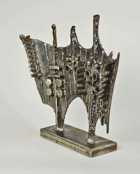 brutalist mid century bronze sculpture