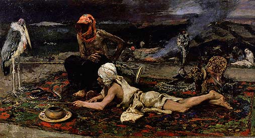 'Hindu Snake Charmers' - Mariano Fortuny