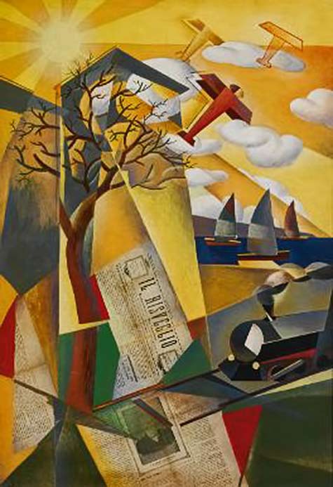 Giulio-D'Anna futurist painting