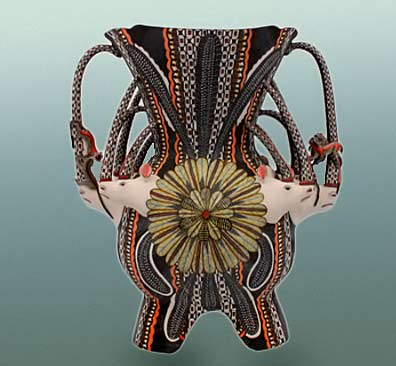 great-zambezi-masterpieces-ardmore-ceramic-art-feathered-armour-sold-sculptors-somandla-aaron-ntshalintshali-and-painter-jabu-nene