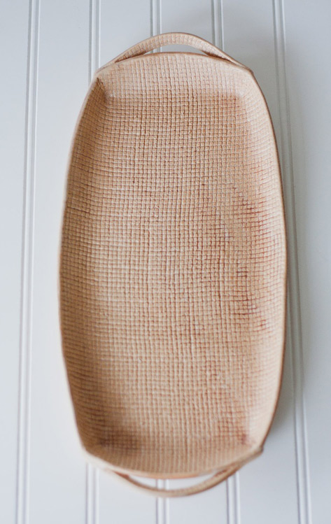 Handmade-Pottery-Tray---Burlap-Brown---Ceramic-Appetizer-Plate---Serving-Tray by Fringeand Fettle