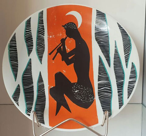 Handpainted-Polish-MCM-porcelain-plate