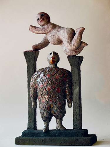 harlequin-roger-capron ceramic scuulpture