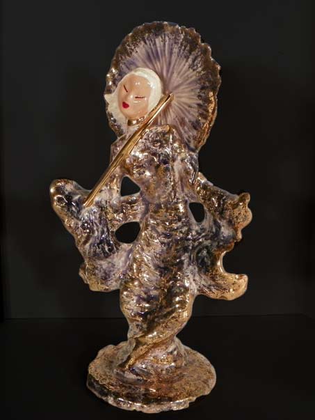 Hedi-Schoop-Woman-Vase-Iridescent-Glaze-Geisha-Girl
