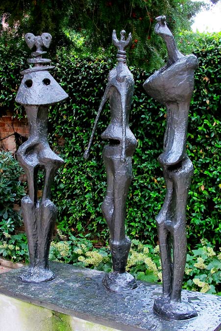 Henry Moore bronze sculptures at the Peggy Guggenheim Museum in Venice