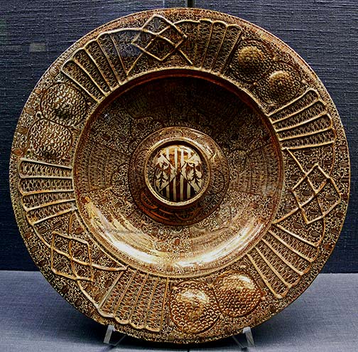 Hispano-Moresque-ceramic lustre ware----