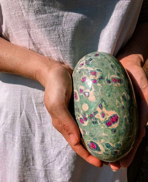 Large Ruby Fuchsite crystal