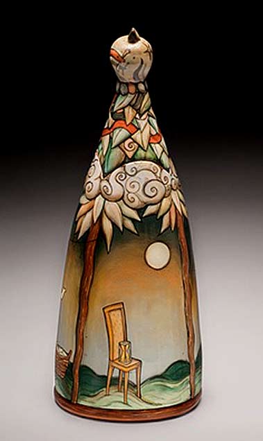Terri-Kern ceramic bottle