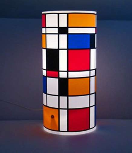 Mondrian cylindrical vase 