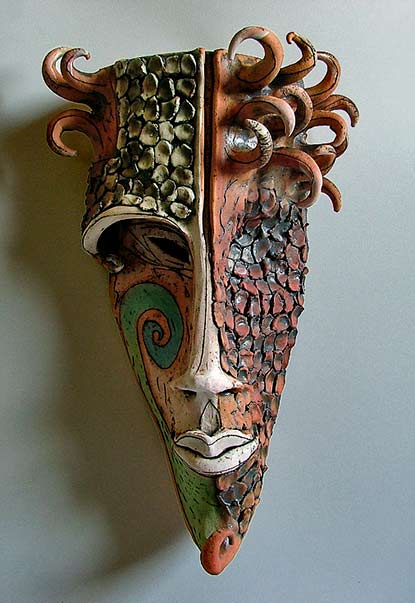 Ceramic wall mask - Inna Olshansky 