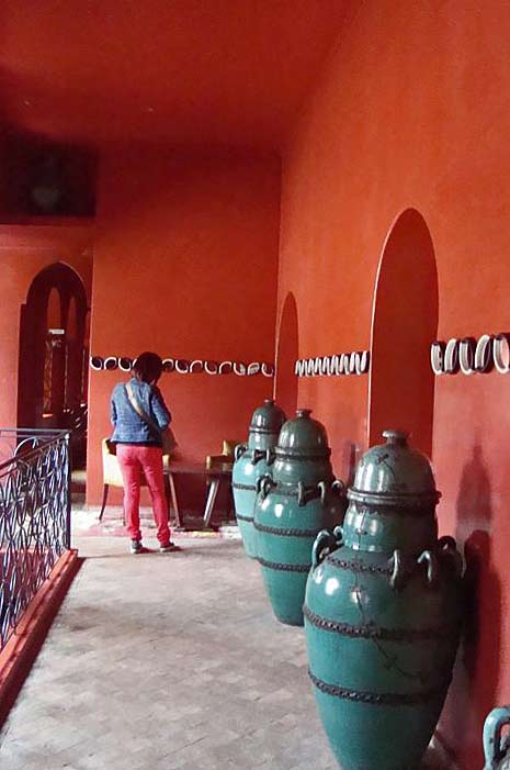 jade green Moroccan storage jars