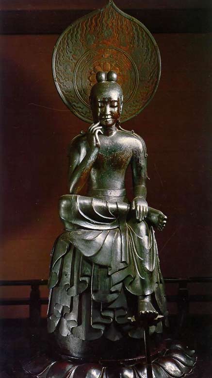 Japanese-national-treasure-Hanka-Shiyui-statue
