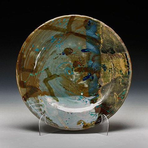 John-Glick medium platter 13 inches diameter Schaller Gallery