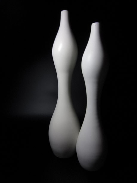 Jonathan-Adler-Pair-Minimalist-Tall-White vases
