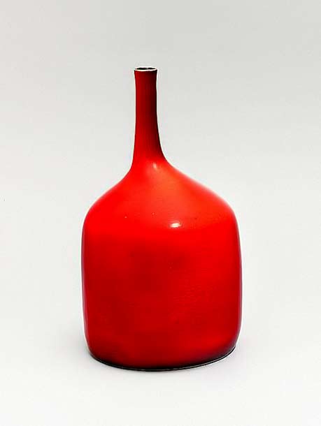 Georges Jouve red glaze bottle