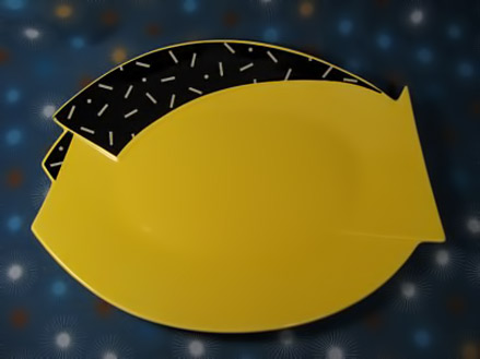 Kato-Kogei-for-Fujimori-Deco-Yellow-Black-Dinner-plate