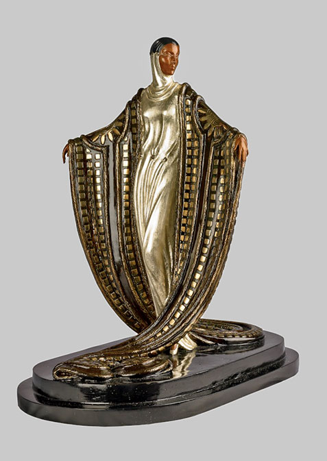 Deco figurine La Mysterieuse by Erte_Martin Lawrence galleries