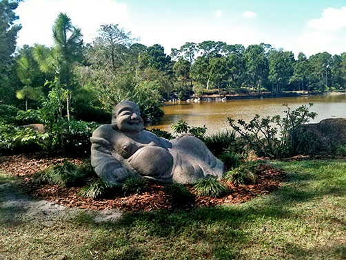 reclining-Lake-Buddha stone sculpture