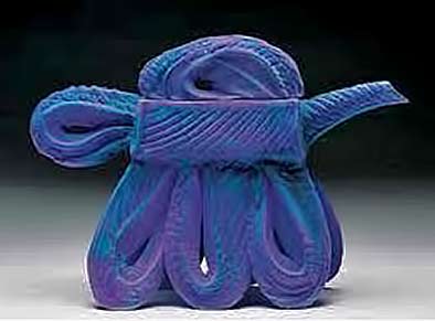 Lana-Wilson blue with purple highlights teapot