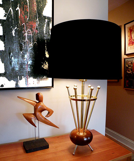 Laurel Mid-Century 50's Atomic Sputnik vtg lamp