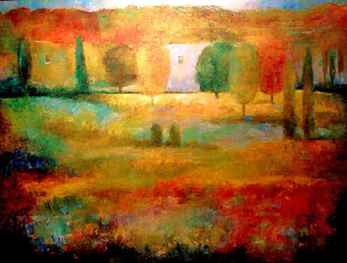 Lela Maharobeli _ Field of Dreams painting