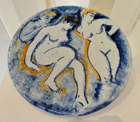 Maurice de Vlaminck fauves ceramic plate