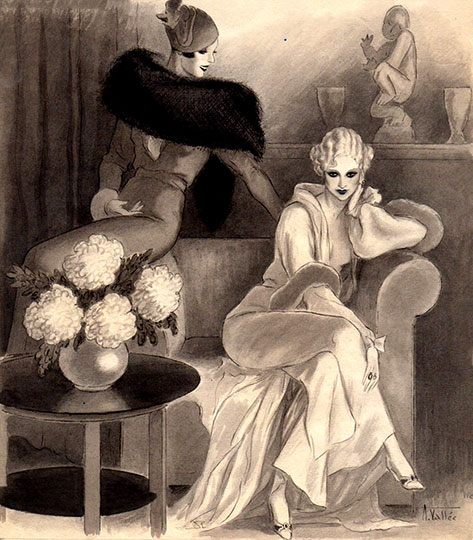 Les petites femmes-d'Armand Vallée Art Deco fashion