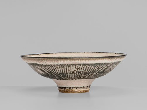 Lucie-Rie--Knitted-Bowl,-c.-1981