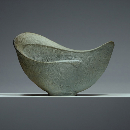 Martin McWilliam-curvy ceramic-sculptural vessel