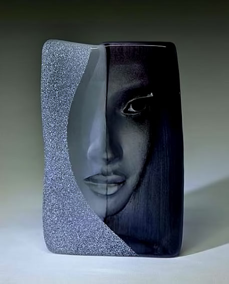 Mats Jonason glass modernist vase