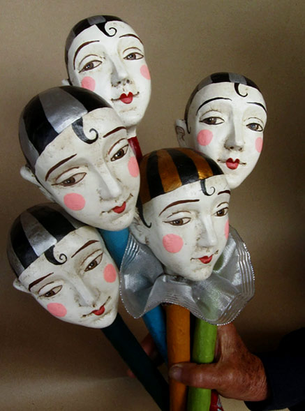Mauricio Perez pierrot heads