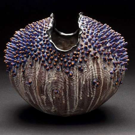 Melanie Ferguson--ceramic Urchin @Cavin Morris gallery NYC.