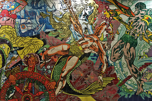 Metro-Lisbon-Oriente-Station azulejos