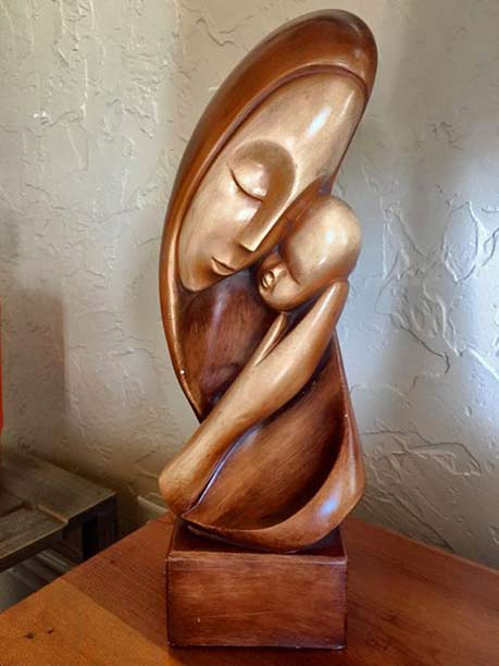 Mid-Century-Modern-Ceramic bust