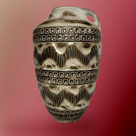 Mid century West German ceramic floor vase by Carstens tonnieshof