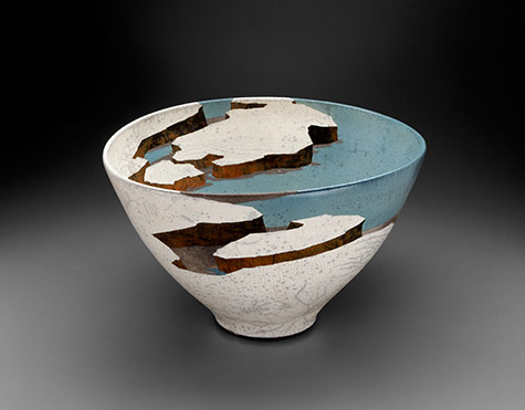 Mirage Lake_Wayne Higby sculptural vessel