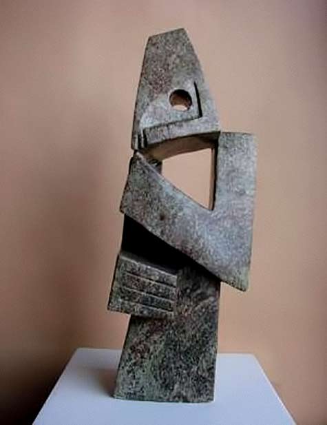 Onward-Sango-Cobalt-Thinking-cubist sculpture