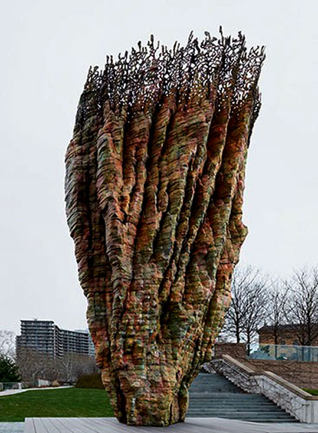 Bronze Bowl with Lace--Ursula von Rydingsvard