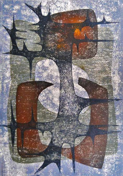Philippe-Laberterie-Abstrakte-Komposition painting